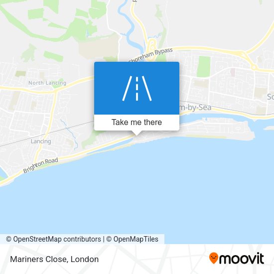 Mariners Close map