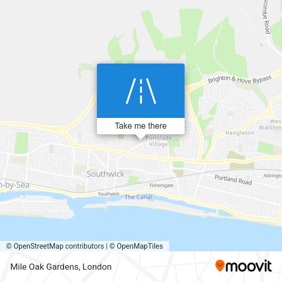 Mile Oak Gardens map