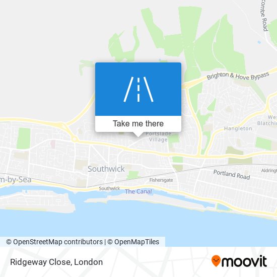 Ridgeway Close map