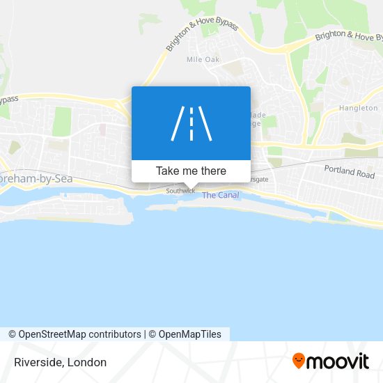 Riverside map