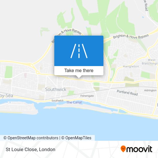 St Louie Close map