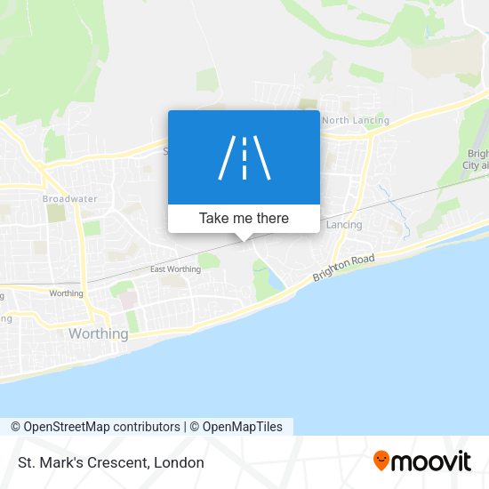 St. Mark's Crescent map