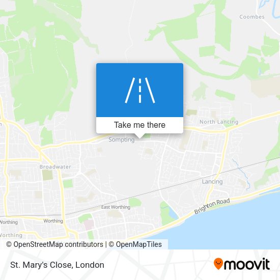 St. Mary's Close map