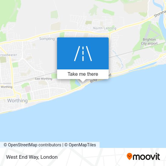 West End Way map