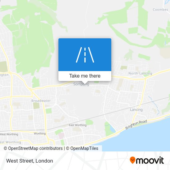 West Street map