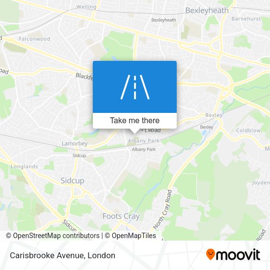 Carisbrooke Avenue map