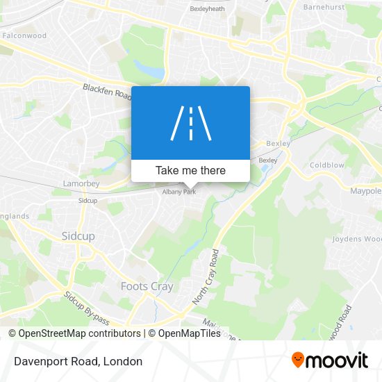 Davenport Road map