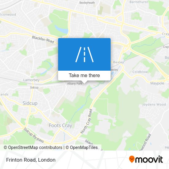 Frinton Road map