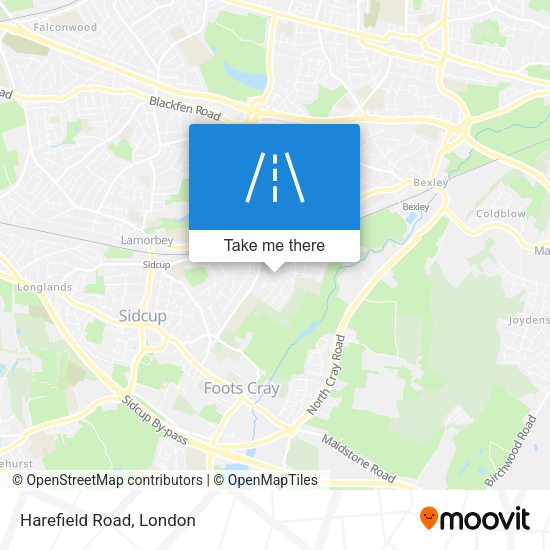 Harefield Road map