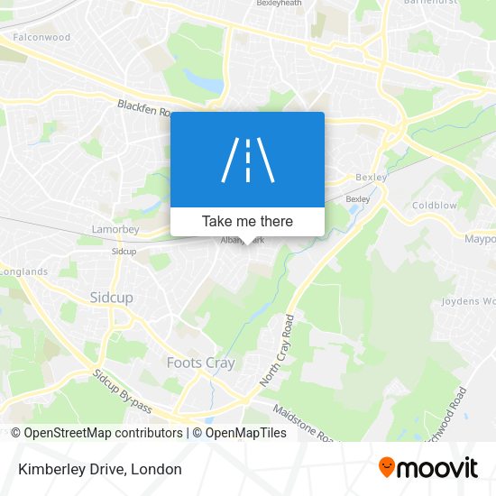 Kimberley Drive map