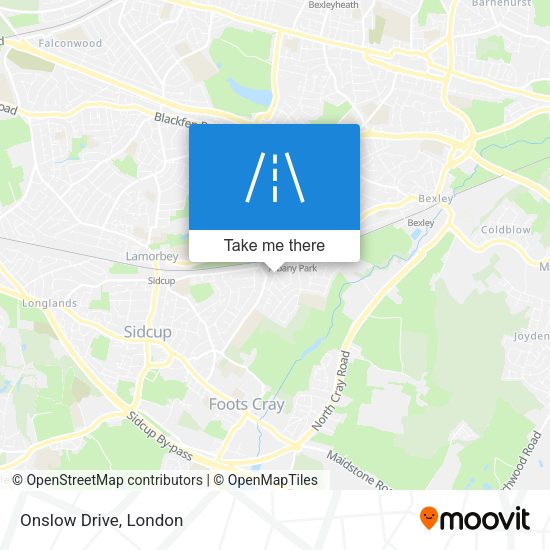 Onslow Drive map