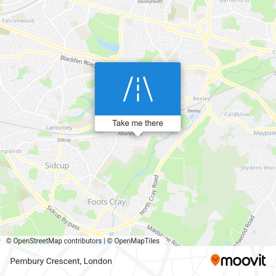 Pembury Crescent map