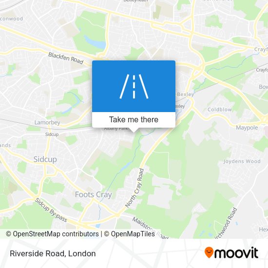 Riverside Road map