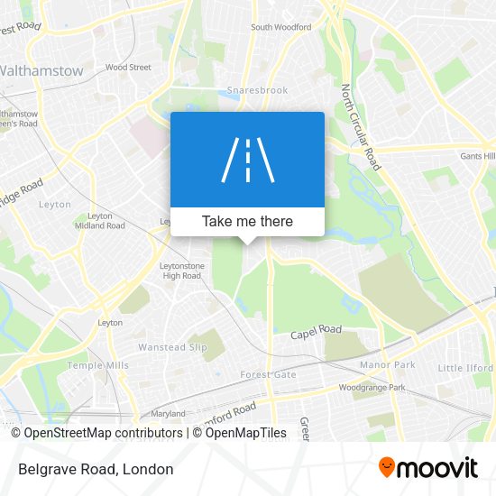 Belgrave Road map