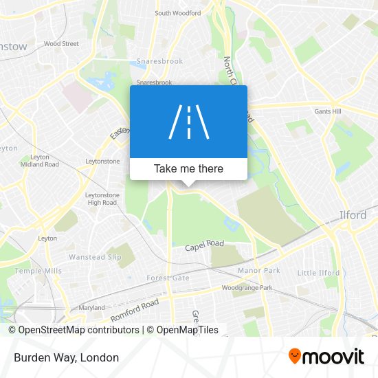 Burden Way map