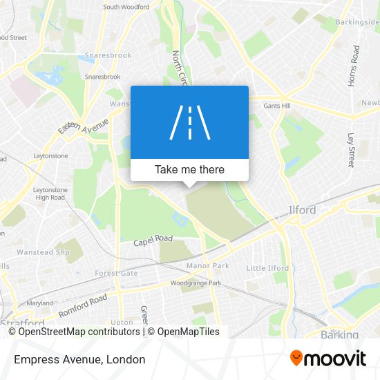 Empress Avenue map