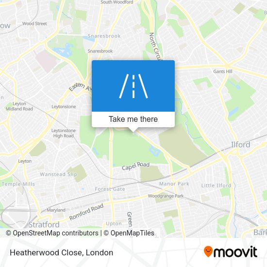 Heatherwood Close map