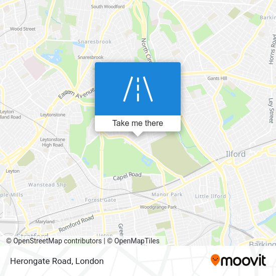 Herongate Road map