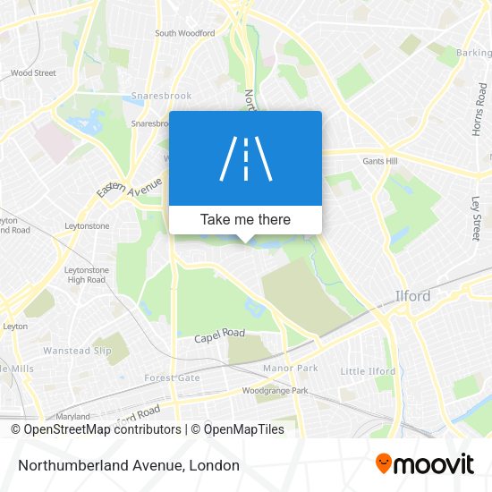 Northumberland Avenue map