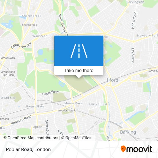 Poplar Road map
