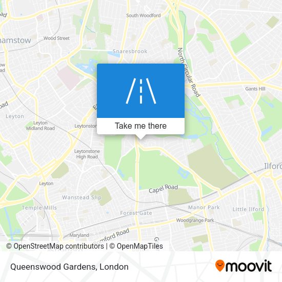 Queenswood Gardens map