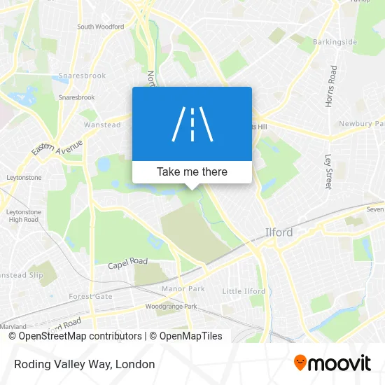 Roding Valley Way map