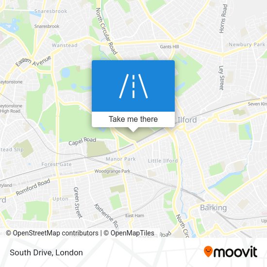 South Drive map