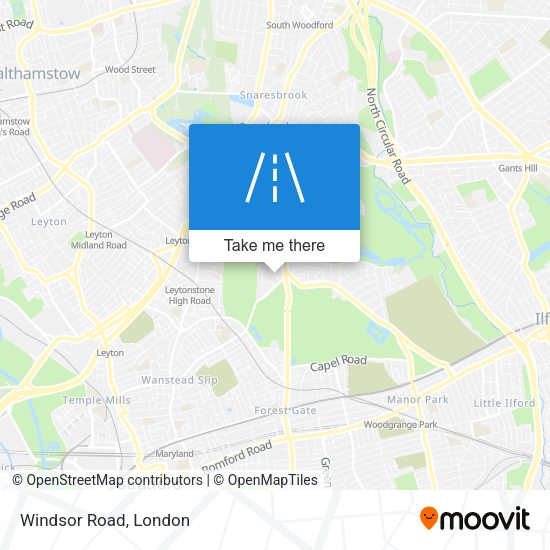 Windsor Road map