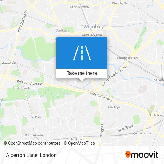 Alperton Lane map