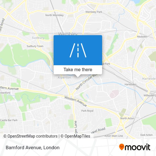 Bamford Avenue map