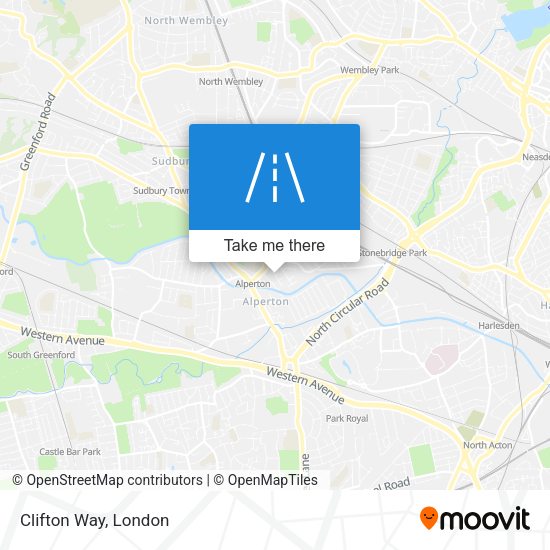 Clifton Way map
