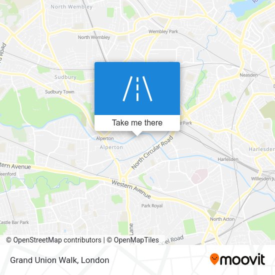 Grand Union Walk map