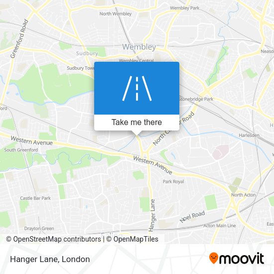 Hanger Lane map