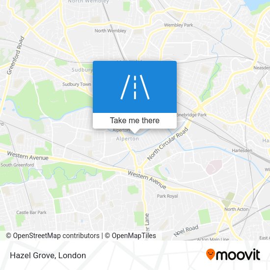 Hazel Grove map