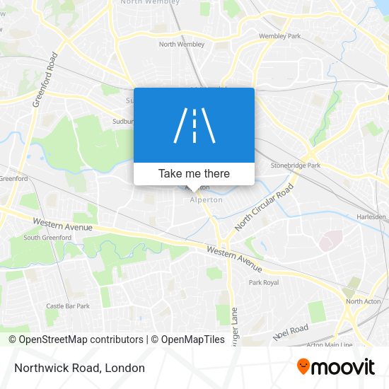 Northwick Road map