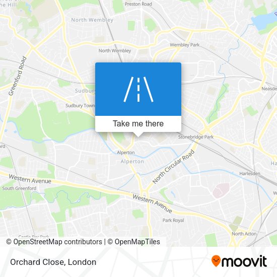 Orchard Close map