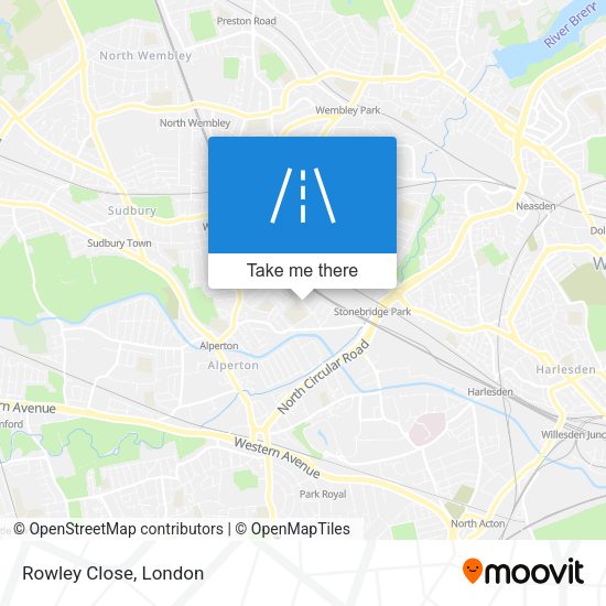 Rowley Close map