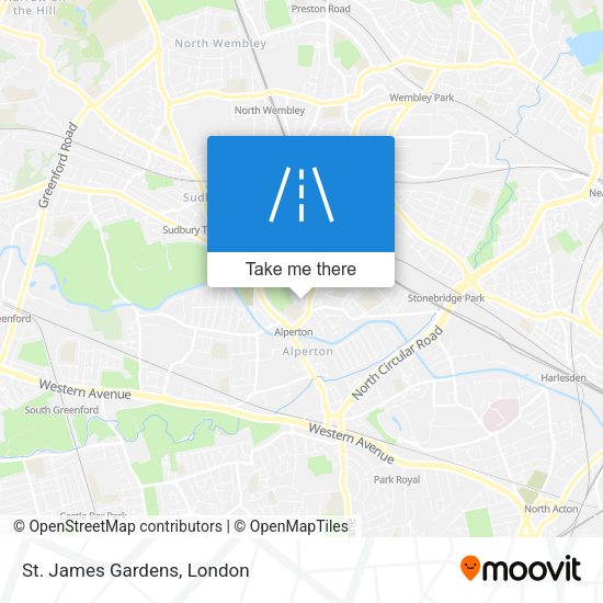 St. James Gardens map