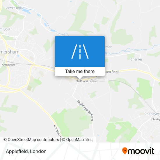 Applefield map
