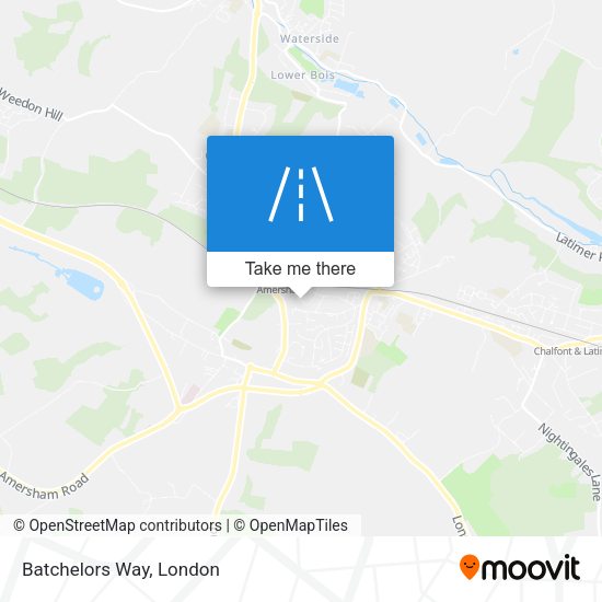 Batchelors Way map
