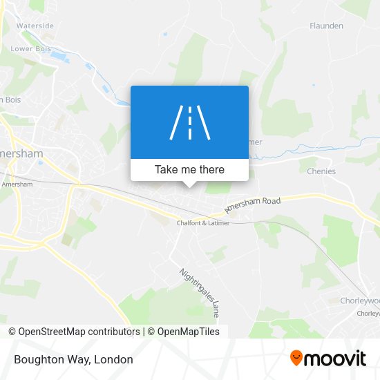 Boughton Way map
