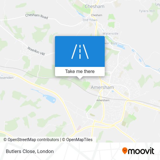 Butlers Close map