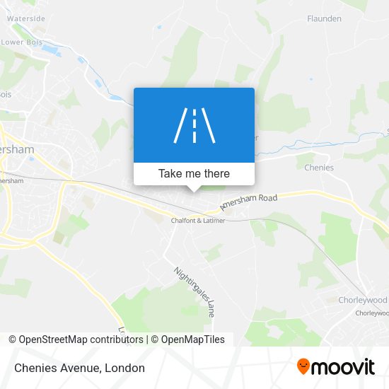 Chenies Avenue map