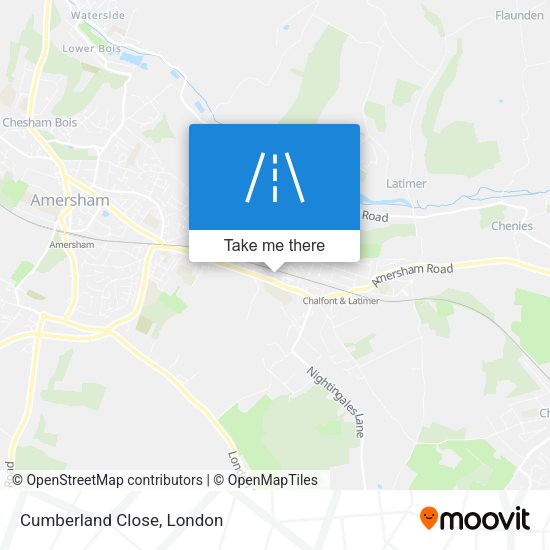 Cumberland Close map