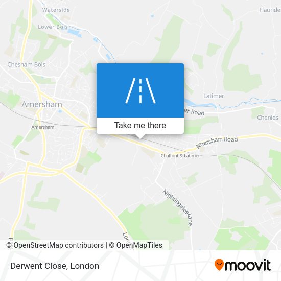 Derwent Close map