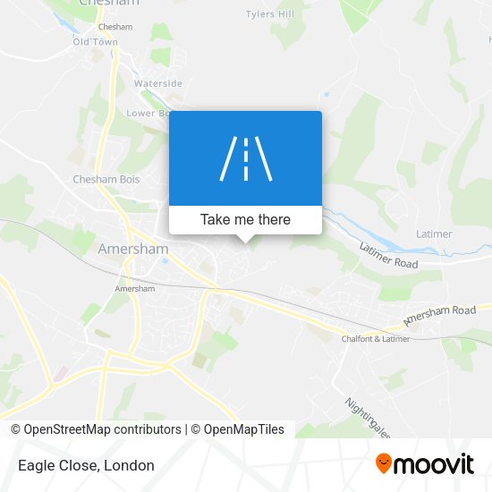 Eagle Close map