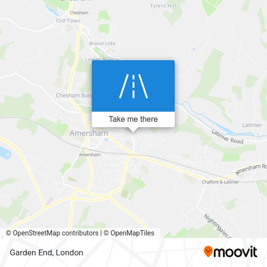 Garden End map