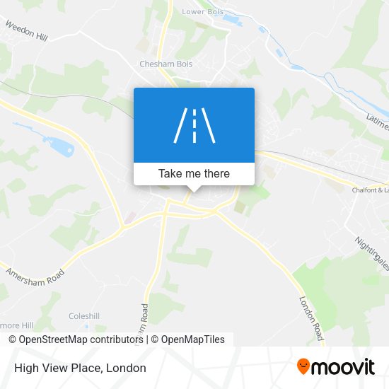 High View Place map