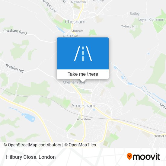 Hilbury Close map