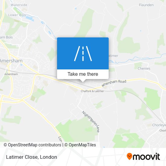 Latimer Close map
